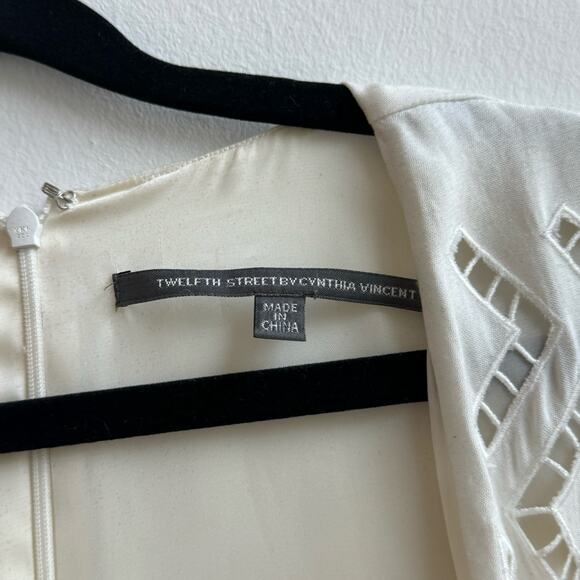 Twelfth Street by Cynthia Vincent Cutout Embroidered Shift Dress - Medium - Picture 7 of 10